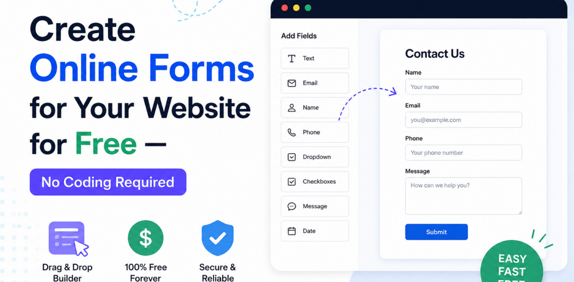 Create Online Forms for Website